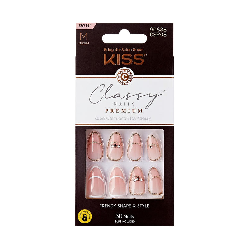 KISS Products Classy Fake Nails - Over the Moon - 33ct