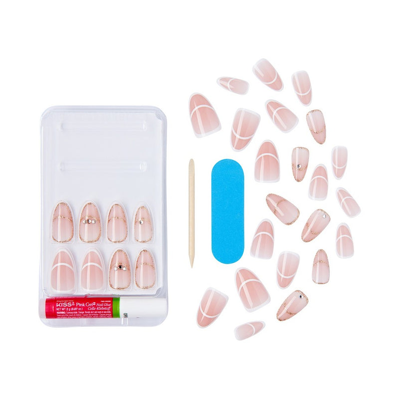 KISS Products Classy Fake Nails - Over the Moon - 33ct