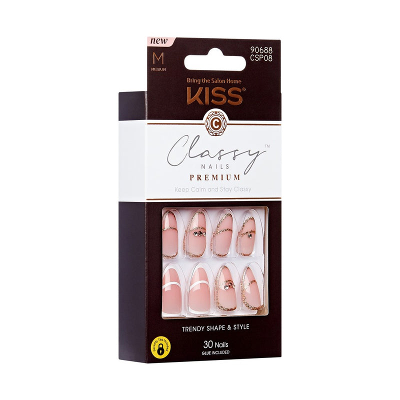 KISS Products Classy Fake Nails - Over the Moon - 33ct