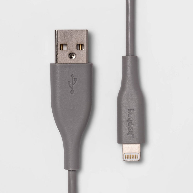 3' Lightning to USB-A Round Cable - heyday Wild Dove