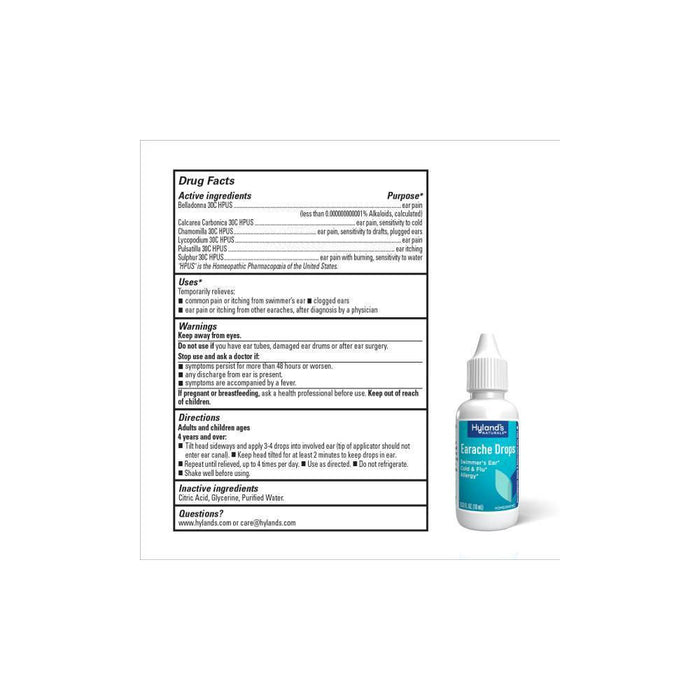 Hyland's Naturals Ear Ache Drops - 0.33oz