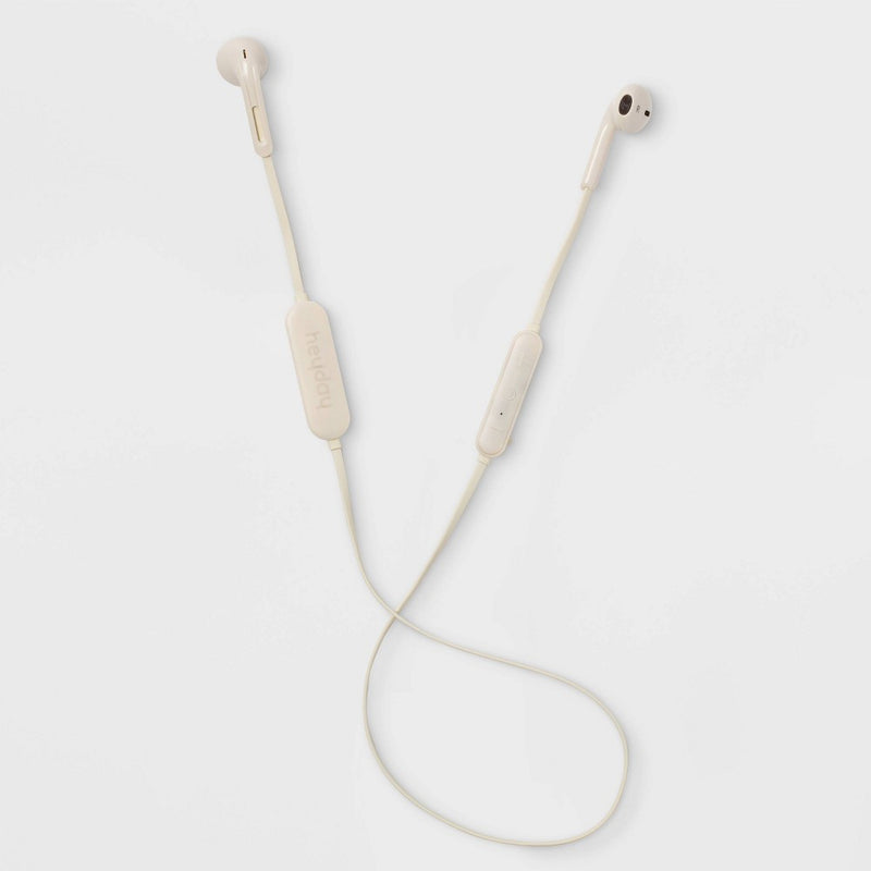 Wireless Bluetooth Flat Earbuds - heyday White Ivory