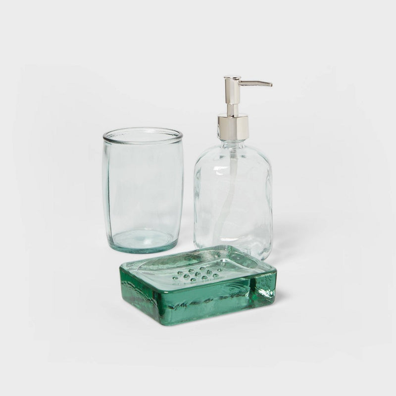 Recycled Glass Tumbler Clear - Threshold