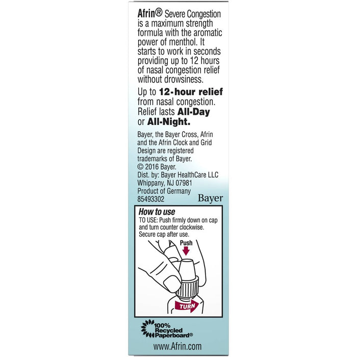 Afrin Severe Congestion Spray - 0.5 fl oz