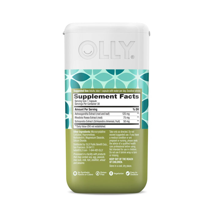 OLLY Plant Powered Chill Adaptogens Capsules - 30ct