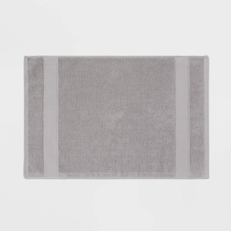 Performance Plus Towel Bath Mat Light Gray - Threshold