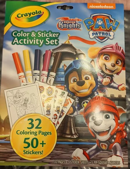 Crayola Paw Patrol Color & Sticker Activity Set