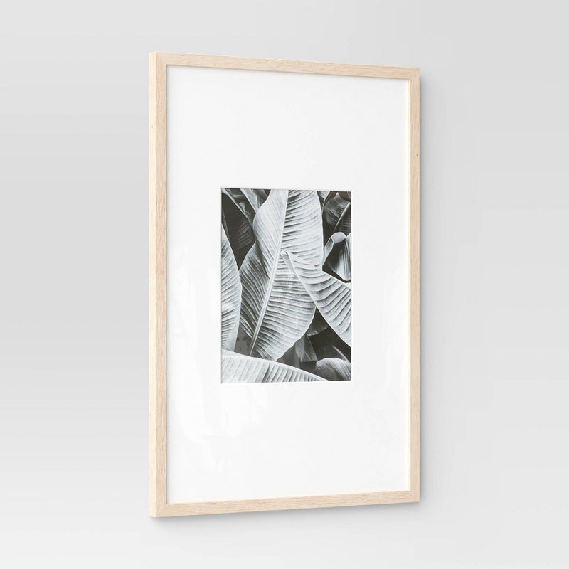 20" x 30" Matted to 11" x 14" Poster Frame Light Wood - Threshold (LOCAL PICKUP ONLY)