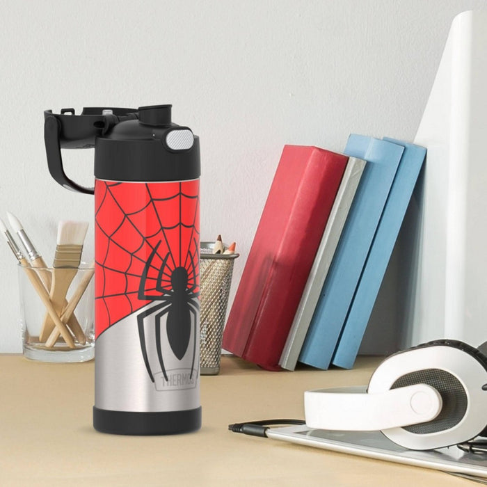 Thermos 16oz Stainless Steel FUNtainer Water Bottle with Bail Handle - Spider-Man