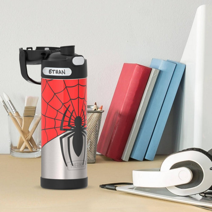 Thermos 16oz Stainless Steel FUNtainer Water Bottle with Bail Handle - Spider-Man