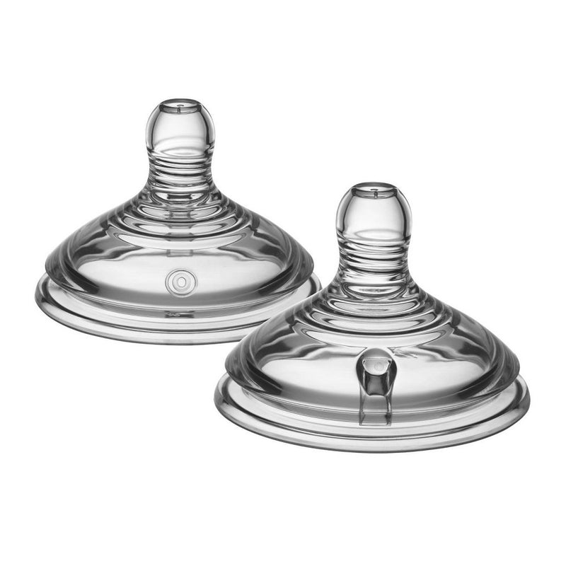 Tommee Tippee Closer To Nature Baby Bottle Nipples - 2pk
