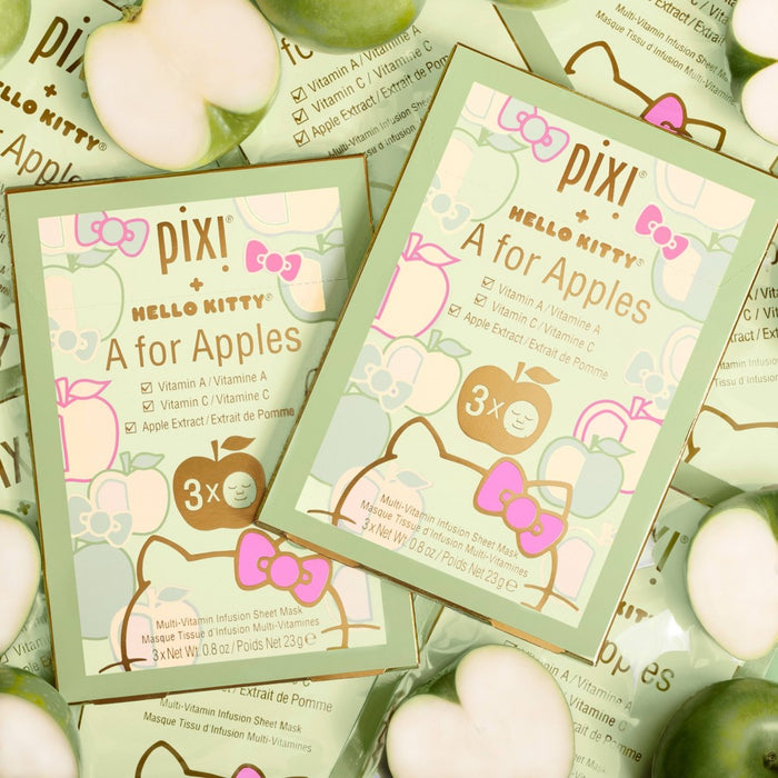 Pixi + Hello Kitty Sheet Multi-Vitamin Infusion Face Sheet Mask - 3ct