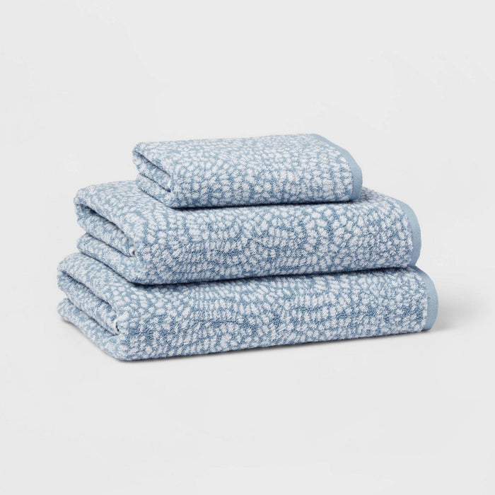 Performance Plus Hand Towel Light Blue Geo - Threshold