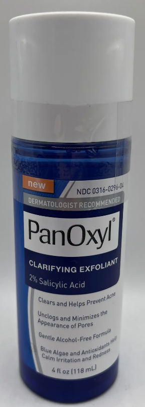 PanOxyl Clarifying Exfoliant with 2% Salicylic Acid - 4 fl oz EXP 06/2026