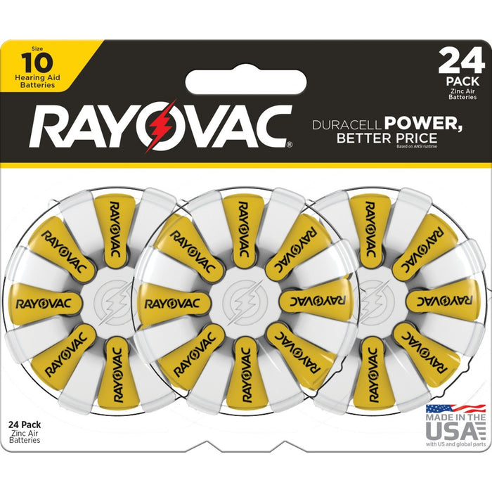 Rayovac Size 10 Hearing Aid Battery - 24pk