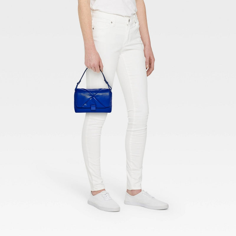 Mini Flap Satchel Handbag - A New Day Dark Blue