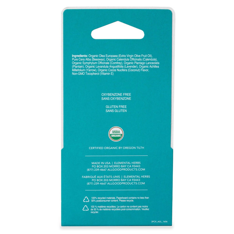 All Good Lip Balm - USDA Organic - Coconut - 1.6oz