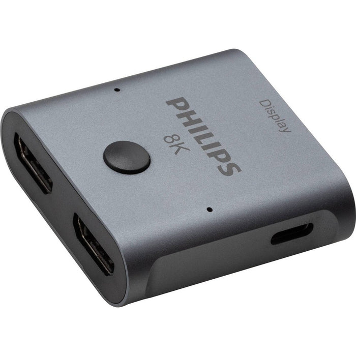 Philips 8K HDMI 2-Port Switch - Silver