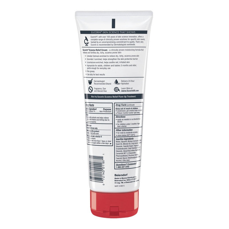 Eucerin Eczema Relief Body Cream for Dry Skin Unscented - 8oz