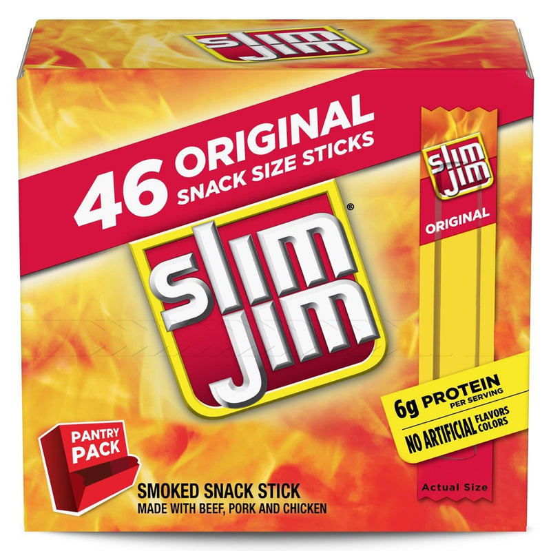 Slim Jim Original Smoked Snack Size Sticks - 12.88oz/46ct