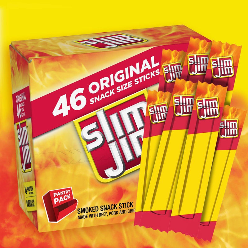 Slim Jim Original Smoked Snack Size Sticks - 12.88oz/46ct