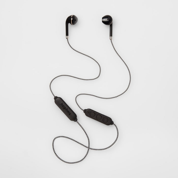 Bluetooth Wireless Braided Earbuds - heyday Gold/Black