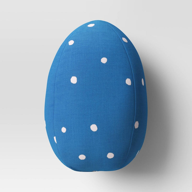 Shaped Easter Egg Throw Pillow Blue - Room Essentials