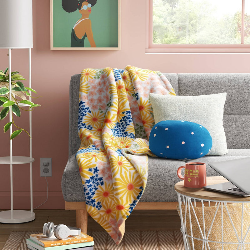Shaped Easter Egg Throw Pillow Blue - Room Essentials