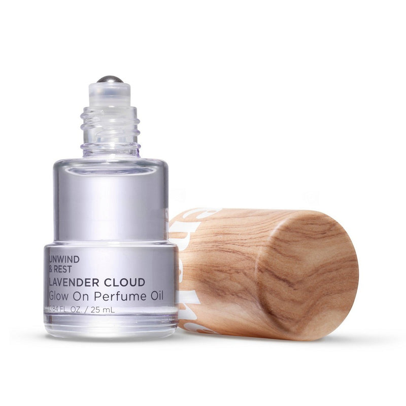 Being Frenshe Glow On Roll-On Fragrance with Essential Oils - Floral Lavender Cloud - 0.84 fl oz