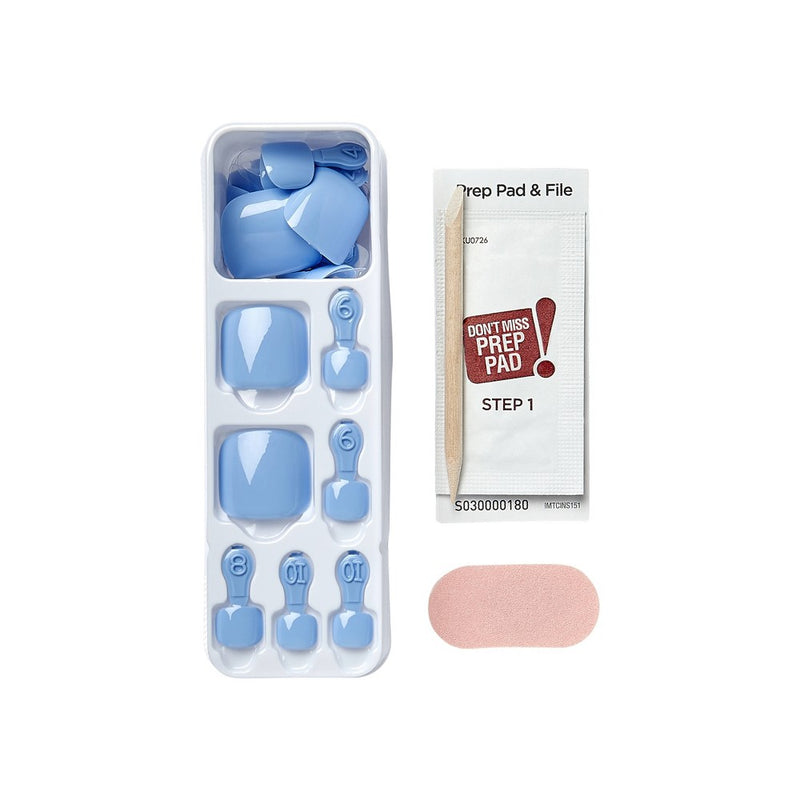 imPRESS Press-On Manicure Square Fake Toenails - Millennium - 27ct