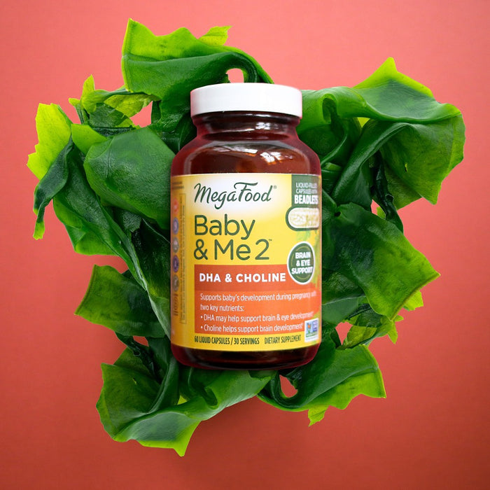 MegaFood Baby & Me 2 Prenatal Vegan DHA & Choline Supplement - Brain Support - Capsules - 60ct