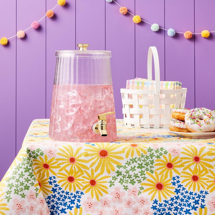60"x84" Floral Peva Easter Tablecloth - Spritz