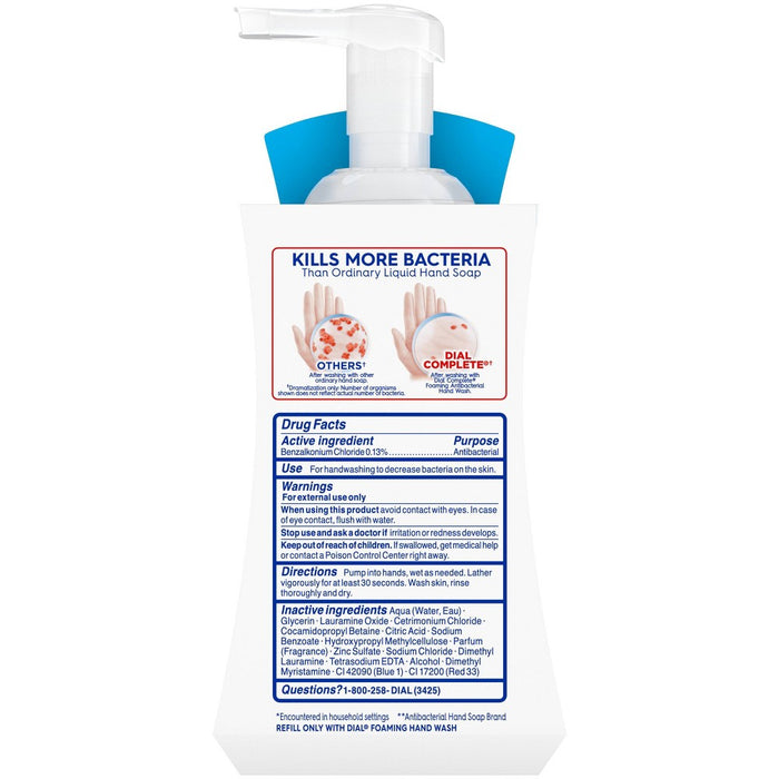 Dial Foaming Antibacterial Hand Wash Spring Water - 10 fl oz