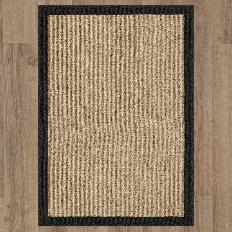 2'6"x3'10" Washable Madison Border Accent Rug Gray - Threshold