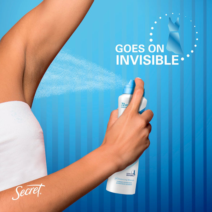 Secret Outlast Dry Spray Antiperspirant Deodorant for Women - Completely Clean - 4.1oz