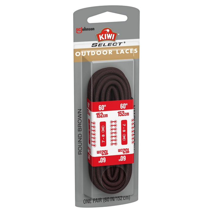 KIWI Select Outdoor Round Laces - Dark Brown 60in