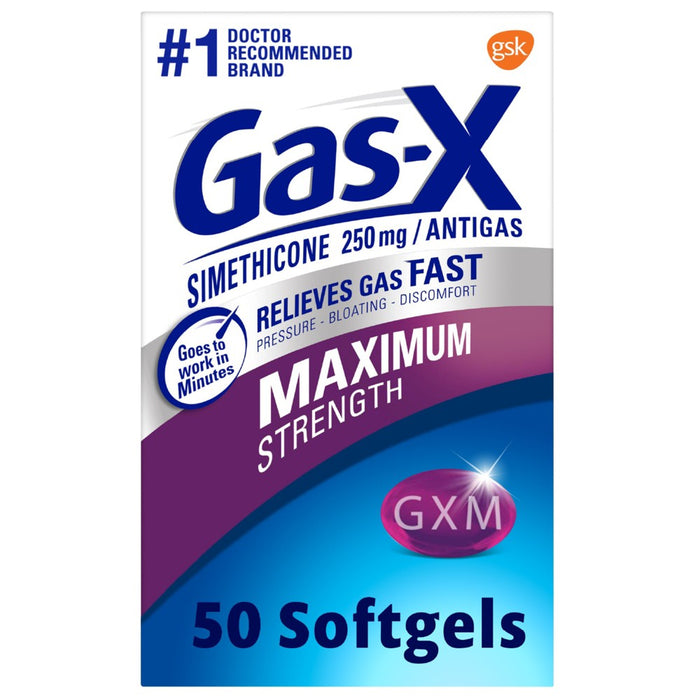 Gas-X Maximum Strength Softgel for Gas Relief - 50ct