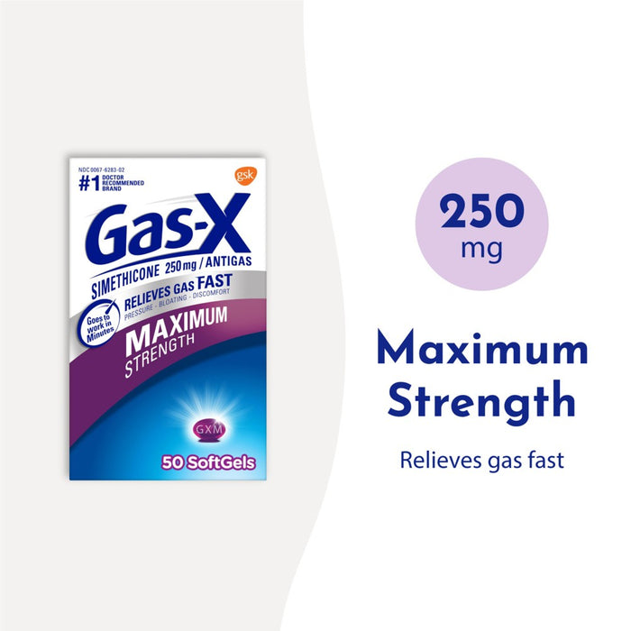 Gas-X Maximum Strength Softgel for Gas Relief - 50ct