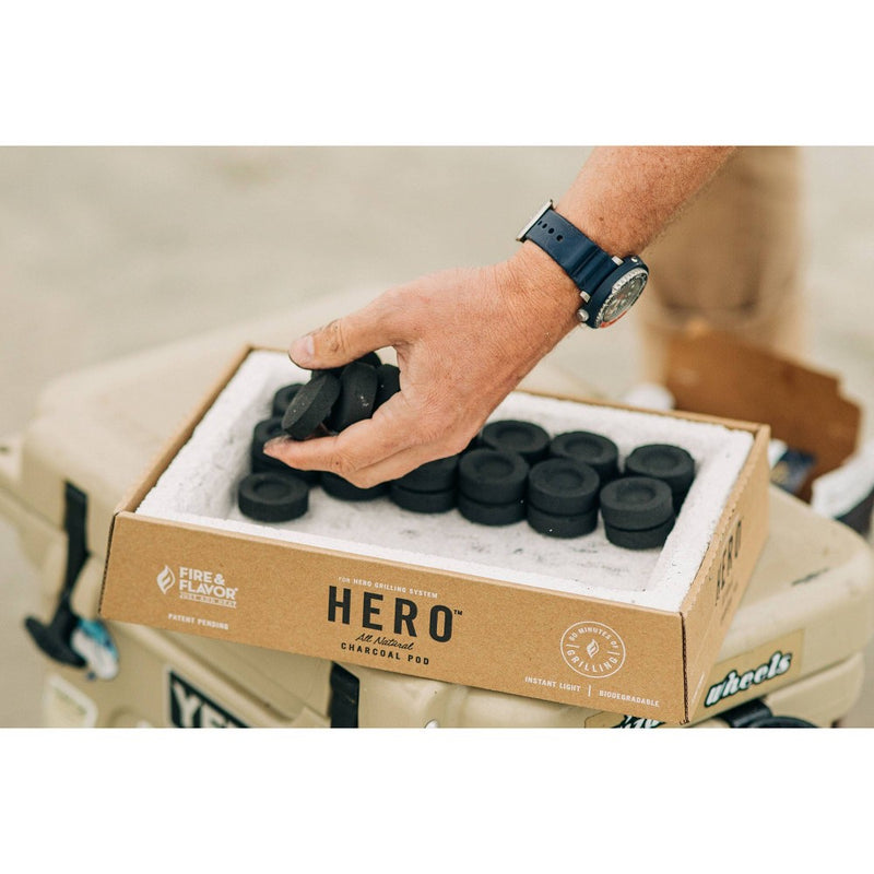 Fire & Flavor Hero 8pk Charcoal Refill
