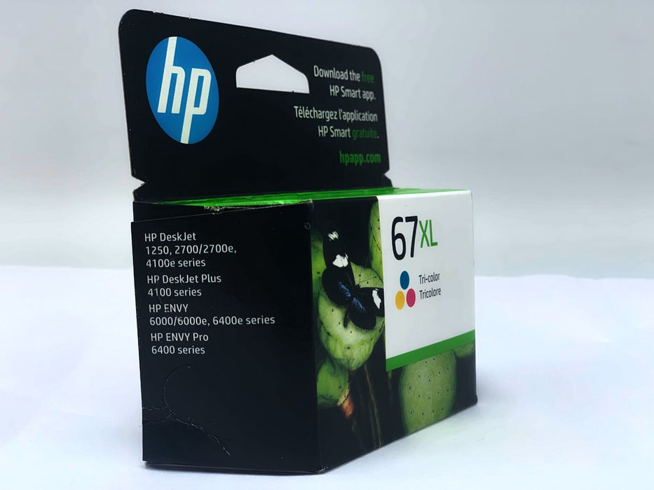 HP 67 Tri-color XL Ink Cartridge EXPIRES AUG 2025