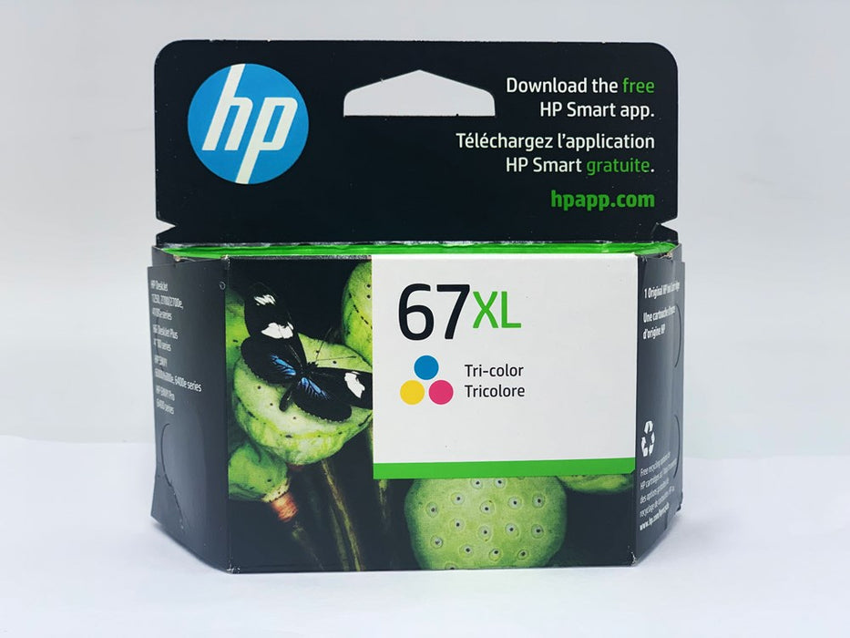 HP 67 Tri-color XL Ink Cartridge EXPIRES AUG 2025