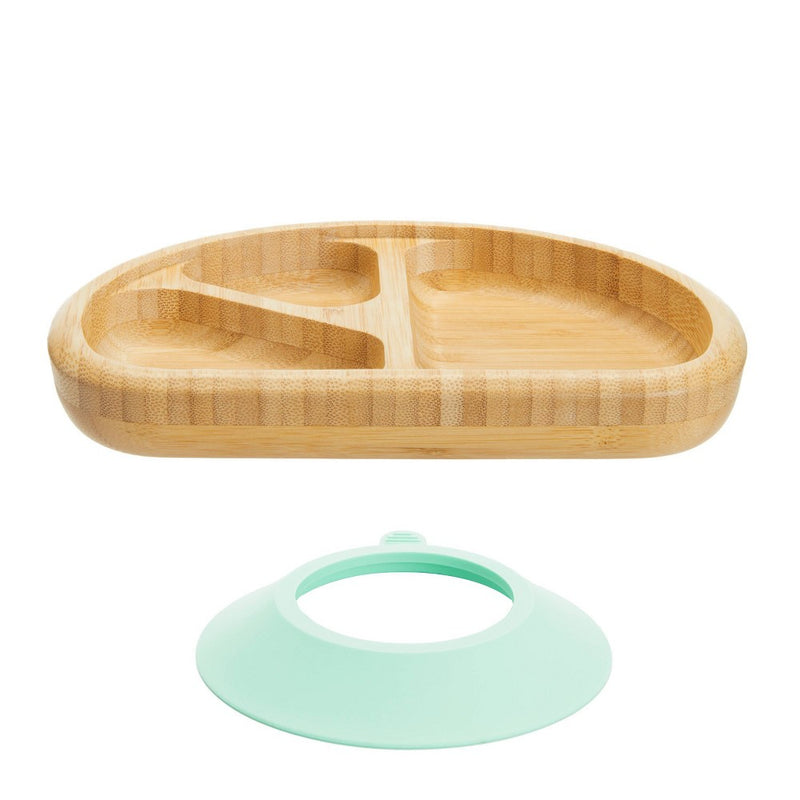 Munchkin Bamboo Divided Suction Dining Plate
