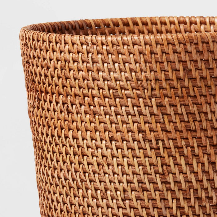 Rattan Wastebasket Light Brown - Threshold