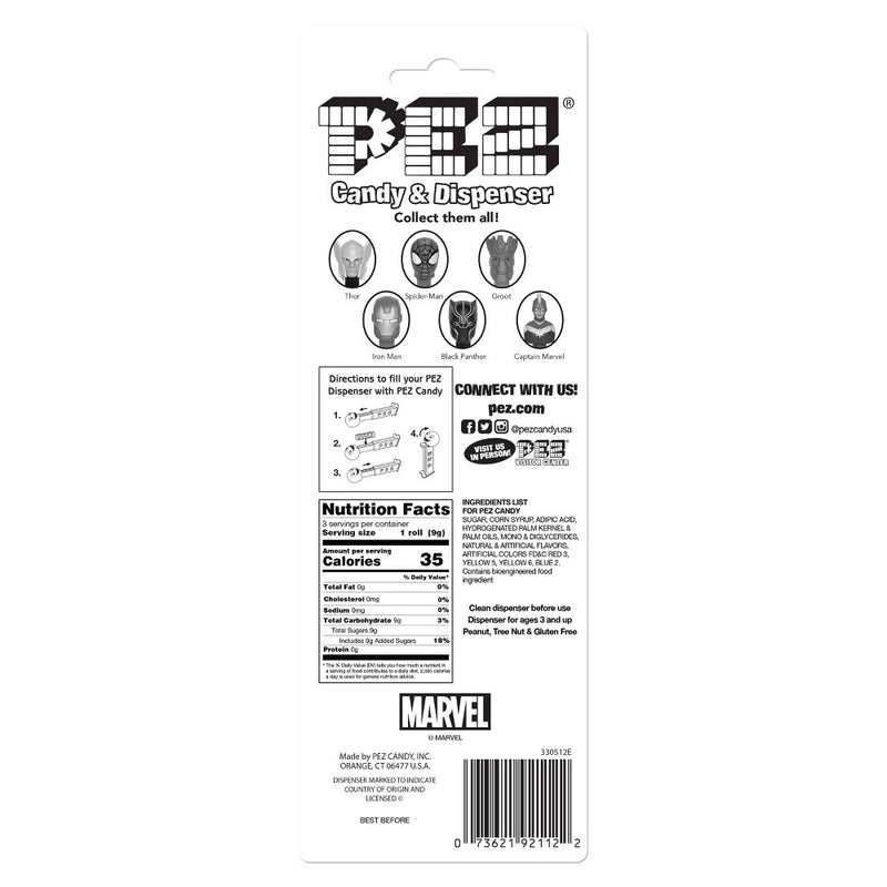 Pez Valentine's Marvel Dispenser - 0.87oz