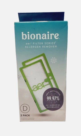 Bionaire 2pk AER1 Allergen Air Purifier Filters Green