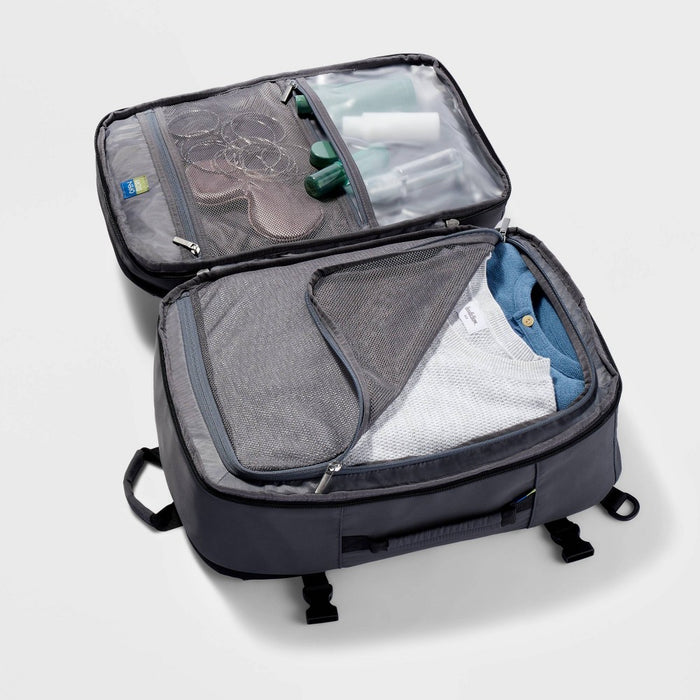 35L Travel Backpack Gray - Open Story