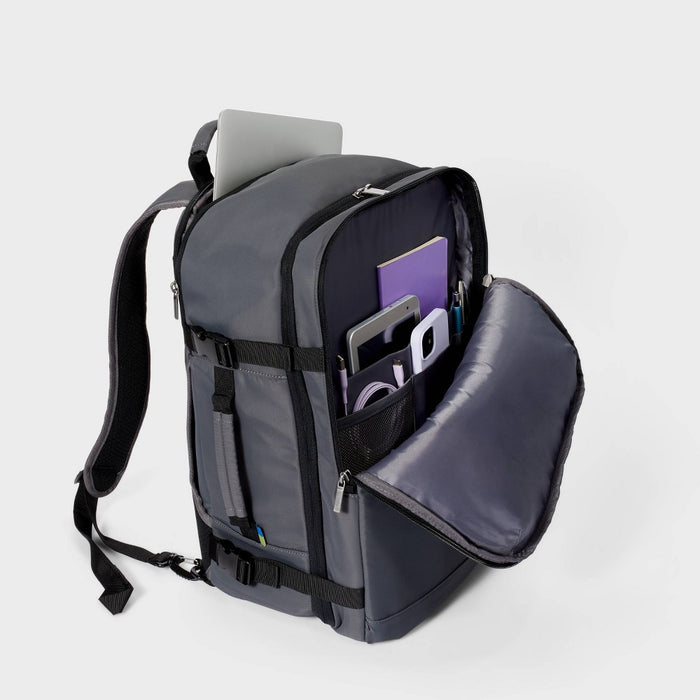 35L Travel Backpack Gray - Open Story