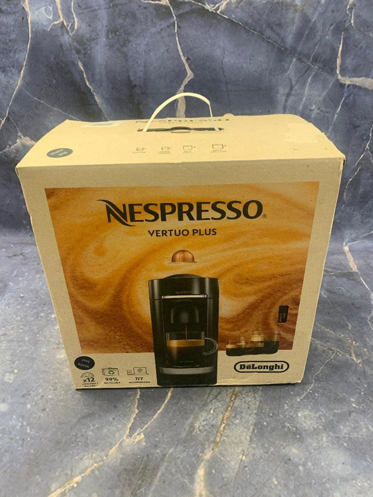 Nespresso VertuoPlus Coffee Espresso Machine Black PODS EXP 03/24 SEE DETAILS