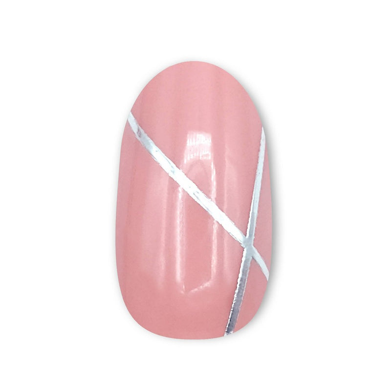 Kyutee Nails Peel. Press. File. Instant Gel Polish Manicure - Ballerina - 28pc