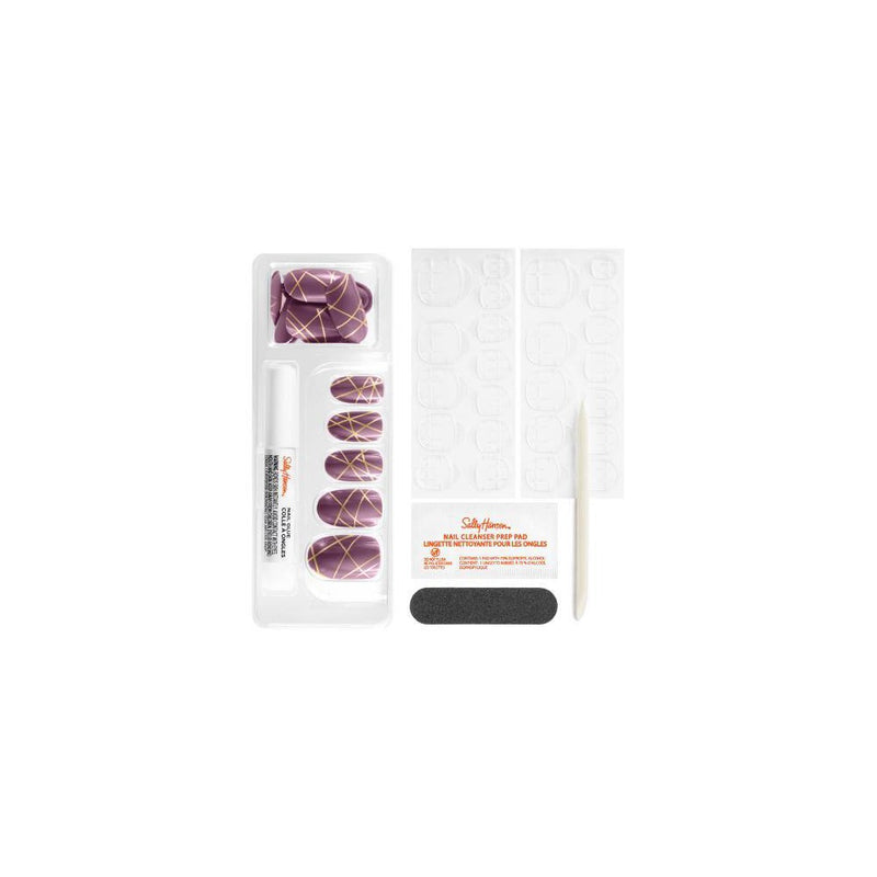 Sally Hansen Salon Effects Perfect Manicure Press on Nails Kit - Oval - Outside the Line - 24ct